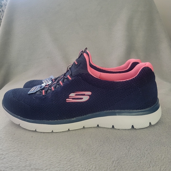 Sketchers Ultra-Squishy Memory Foam Washable Sneaker Pink Navy SZ 11 Women - Picture 5 of 11